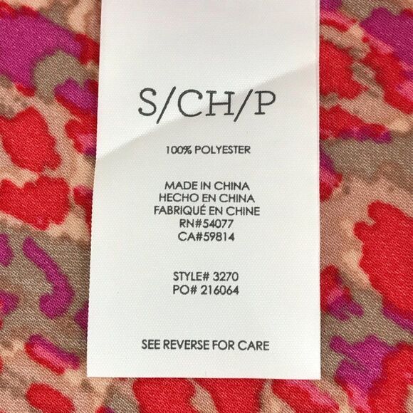 CAbi High-Low Chiffon Tank Women's Size Small Semi-Sheer Sleeveless Button Front - Picture 8 of 9